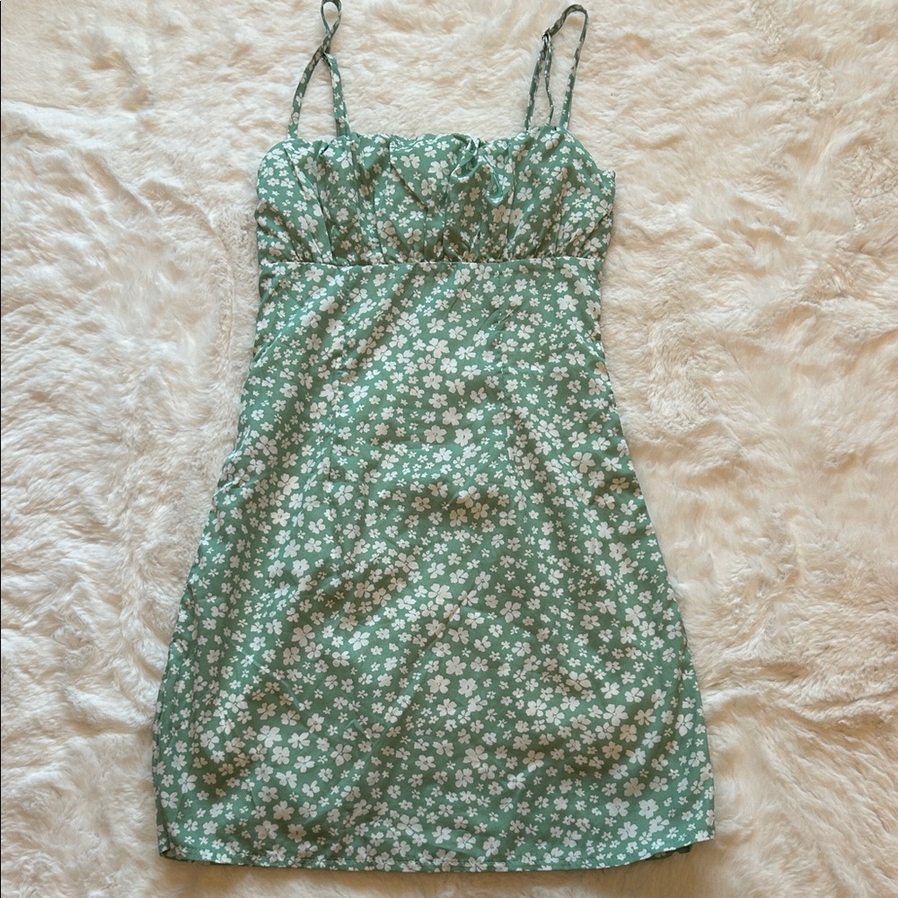 Princess Polly Mint Green Floral Dress